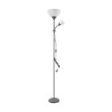 Lampa stojąca podłogowa URLAR, 175 cm, max 25W E27, max 25W E14, szara Orno