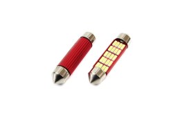 01634 Led Canbus 12SMD 4014 Festoon 41mm White 12V/24V 2 sztuki AMiO