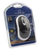 TM116W Mysz bezprzewodowa 2.4GHz 3D optyczna USB Vulture czarno-biała Titanum