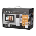 Extel Wave, bezprzewodowy zestaw wideo domofonowy, monitor 7", dotykowy, menu OSD, WI-FI + APP na telefon, sterowanie bramą, za Orno