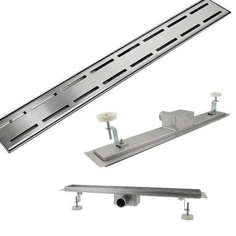 Odpływ podłogowy inox 110cm LINE z syfonem korytko do prysznica BITUXX®