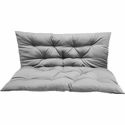 Poduszka ogrodowa szara podwójna na ławkę huśtawkę pikowana 150cm x 100cm LACESTONE Poduszka ogrodowa szara podwójna na ławkę huśtawkę pikowana 150cm x 100cm LACESTONE