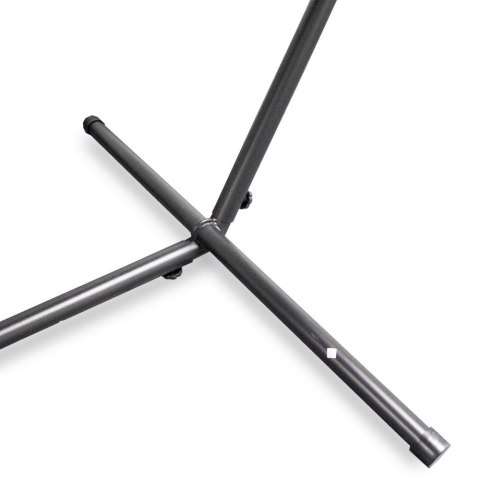 Zewnętrzny hamak Ogrodowy na taras solidna rama metalowa Antracytowy LACESTONE Zewnętrzny hamak Ogrodowy na taras solidna rama metalowa Antracytowy LACESTONE