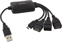 Ea158 hub usb 2.0 3 porty usb + 1 port micro usb esperanza esperanza