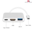 MCTV-840 52385 Adapter USB-C - HDMI / USB 3.0 / USB-C metalowa obudowa 4K Maclean