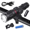 Latarka LED Cree 800 lumen Maclean, ładowarka, uchwyt rowerowy, MCE220 Maclean