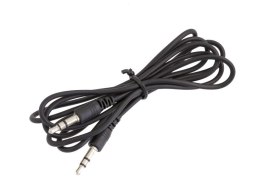 AK293A Kabel audio jack 3,5mm 1m czarny ATL