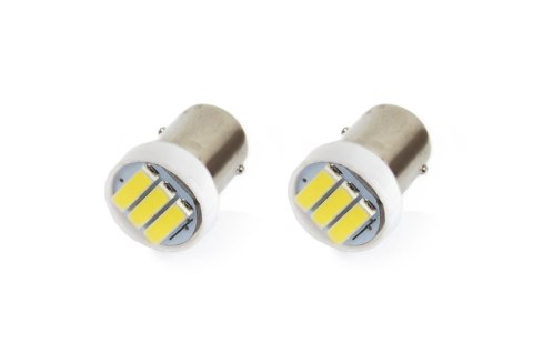 01097 Żarówki Led Standard BA9s 3xSMD 7020 12V 2 sztuki amio