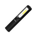 Latarka warsztatowa LED 3W 200lm + 3W 150lm, 1200mah, 3 tryby: 100%, 50%, dioda frontowa, magnes, zawiesie Orno