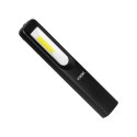 Latarka warsztatowa LED 3W 200lm + 3W 150lm, 1200mah, 3 tryby: 100%, 50%, dioda frontowa, magnes, zawiesie Orno