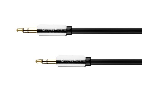 Kabel stereo jack 3.5 wtyk - wtyk 1.5m Kruger&Matz kabel sprężynka Kruger&Matz