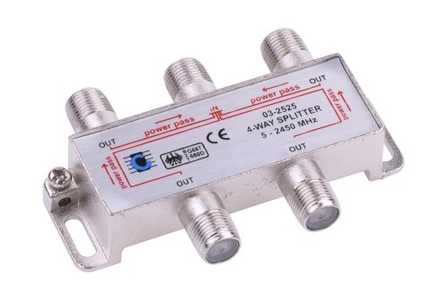 Splitter 4way 5-2450MHz Cabletech