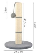 Drapak dla kota - słupek szary 45cm MALATEC