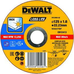 Tarcza do cięcia 125x1.6 mm inox puszka 25 szt DeWalt