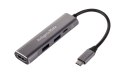 Adapter (HUB) USB typu C na HDMI/USB3.0/USB2.0/C port Kruger&Matz