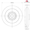 Czujnik ruchu PIR Maclean, na podczerwień, nowoczesny płaski, zasięg 6m, MCE85 Maclean