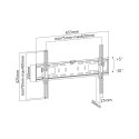 Uchwyt naścienny uniwersalny do LED TV (37-70") LP42-46DT regulacja w pionie Cabletech