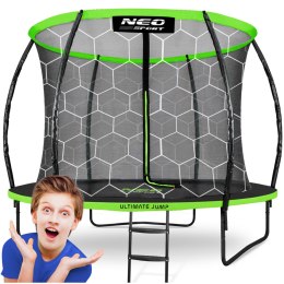 Trampolina ogrodowa profilowana 8ft/252cm z siatką wewnętrzną Neo-Sport Neo-Sport