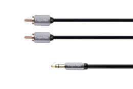 Kabel wtyk jack 3.5 - 2RCA stereo 1.8m Kruger&Matz Kruger&Matz