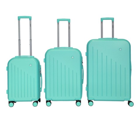 Zestaw Walizek na kółkach komplet XL+L+M Zielone Barut ABS Solidne Barut Zestaw Walizek na kółkach komplet XL+L+M Zielone Barut ABS Solidne Barut