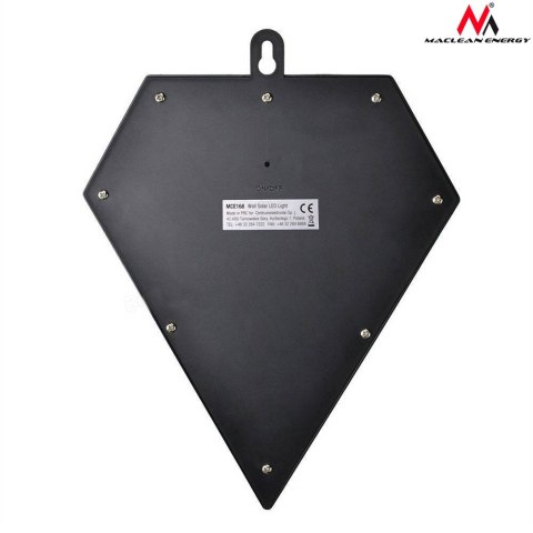 Lampa LED Maclean, Solarna, Ścienna, Z czujnikiem ruchu, 6 LED, 2x solar, MCE168 Maclean Lampa LED Maclean, Solarna, Ścienna, Z czujnikiem ruchu, 6 LED, 2x solar, MCE168 Maclean