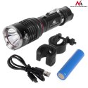 Latarka LED Cree 800 lumen Maclean, ładowarka, uchwyt rowerowy, MCE220 Maclean