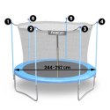 Siatka wewnętrzna do trampoliny 252cm 8ft Neo-Sport Neo-Sport