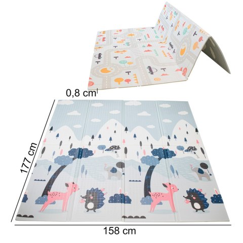 Mata edukacyjna dla dzieci ulica/las 177x158x0,8cm Mata edukacyjna dla dzieci ulica/las 177x158x0,8cm