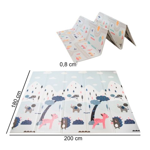 Mata edukacyjna dla dzieci ulica/las 177x198x0,8cm Mata edukacyjna dla dzieci ulica/las 177x198x0,8cm
