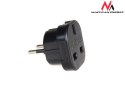 MCE72 Adapter gniazdo UK na wtyk EU czarny Maclean