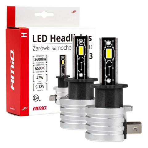 Żarówki samochodowe led h-mini h3 amio-03330 AMiO