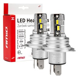 Żarówki samochodowe led h-mini h4 amio-03331 AMiO