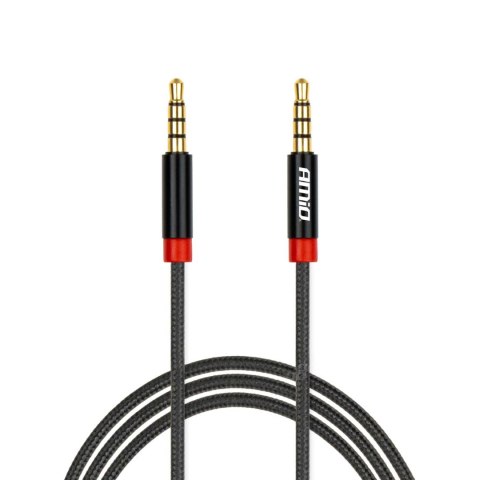 Kabel aux mini jack 3,5mm oplot 100cm amio-03269 AMiO