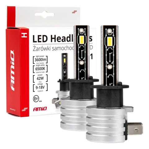 Żarówki samochodowe led h-mini h1 amio-03329 AMiO