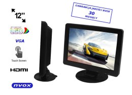 Monitor dotykowy led 12cali hd vga hdmi NVOX