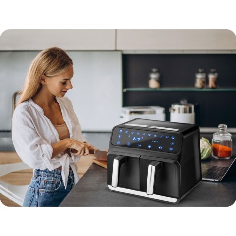 Frytkownica beztłuszczowa Air fryer BD-653 czarno-srebrna Berdsen Frytkownica beztłuszczowa Air fryer BD-653 czarno-srebrna Berdsen