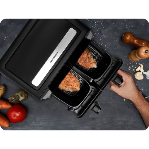 Frytkownica beztłuszczowa Air fryer BD-653 czarno-srebrna Berdsen Frytkownica beztłuszczowa Air fryer BD-653 czarno-srebrna Berdsen