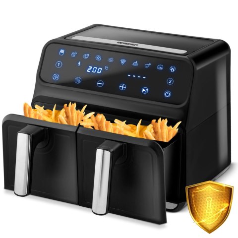 Frytkownica beztłuszczowa Air fryer BD-653 czarno-srebrna Berdsen Frytkownica beztłuszczowa Air fryer BD-653 czarno-srebrna Berdsen
