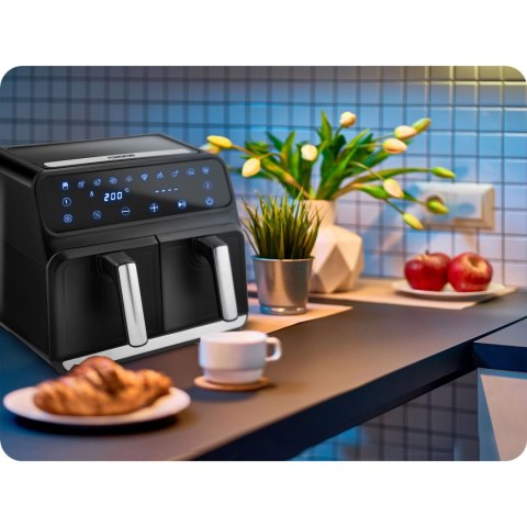 Frytkownica beztłuszczowa Air fryer BD-653 czarno-srebrna Berdsen Frytkownica beztłuszczowa Air fryer BD-653 czarno-srebrna Berdsen