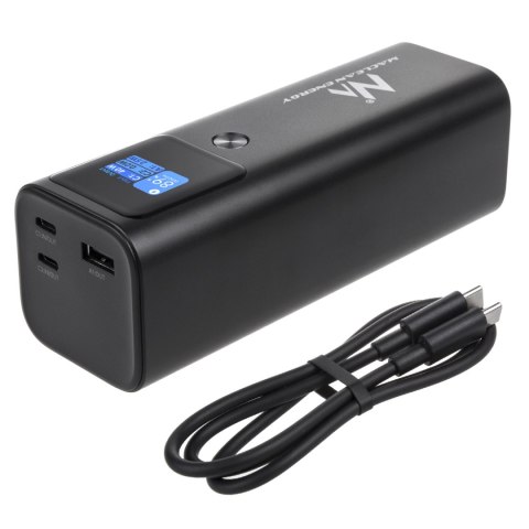 Mobilna bateria Power Bank Maclean, 24600mAh, Power Delivery (PD) 140W, Fast/Quick/Super Charge, 88,56Wh, 2x Typ-C, USB, MCE335 Maclean