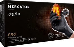 Rękawice nitrylowe mercator gogrip black 50 sztuk rozmiar xxl MERCATOR