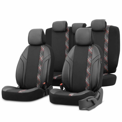 Komplet pokrowców na fotele samochodowe otom horizon 1801 red 3-zip OTOM Komplet pokrowców na fotele samochodowe otom horizon 1801 red 3-zip OTOM