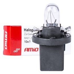 Żarówki halogenowe b8.5d 12v bax1.2w 10szt. amio-03371 AMiO