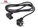 Kabel zasilający Maclean, kątowy, 3 pin, wtyk EU, 3m, MCTV-803 Maclean