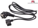 Kabel zasilający Maclean, kątowy, 3 pin, wtyk EU, 3m, MCTV-803 Maclean