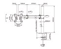 Uchwyt do monitora UDT-C012 13-27" Cabletech