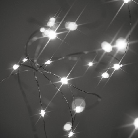 Lampki LED druciki dekoracyjne 5m 50LED zimny biały Lampki LED druciki dekoracyjne 5m 50LED zimny biały