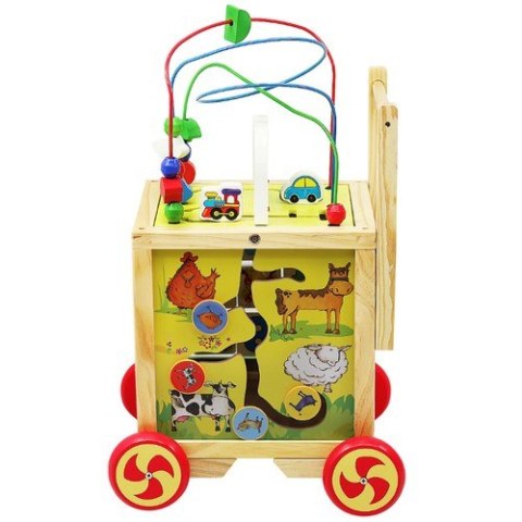 Pchacz drewniany- Kostka edukacyjna 22606 KRUZZEL Pchacz drewniany- Kostka edukacyjna 22606 KRUZZEL