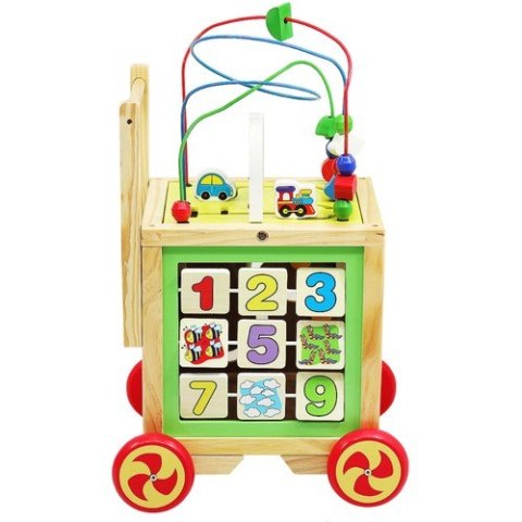 Pchacz drewniany- Kostka edukacyjna 22606 KRUZZEL Pchacz drewniany- Kostka edukacyjna 22606 KRUZZEL