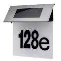 Solarna lampa LED z numerem domu Maclean, IP44, 1W, 100lm, 6000K, akumulator 600 mAh, 2,5V DC 70mA, MCE423 Maclean